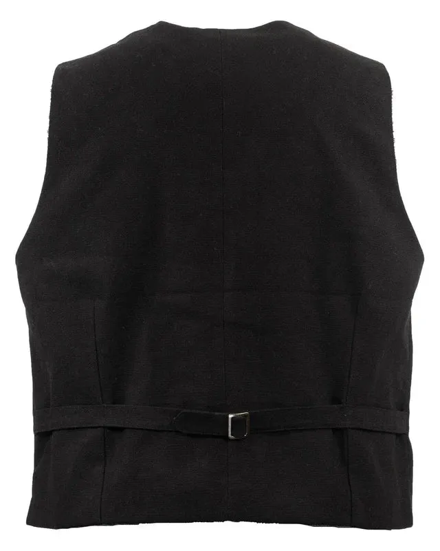 29829-BLK Men's Jesse Canvas Vest in Black by Outback