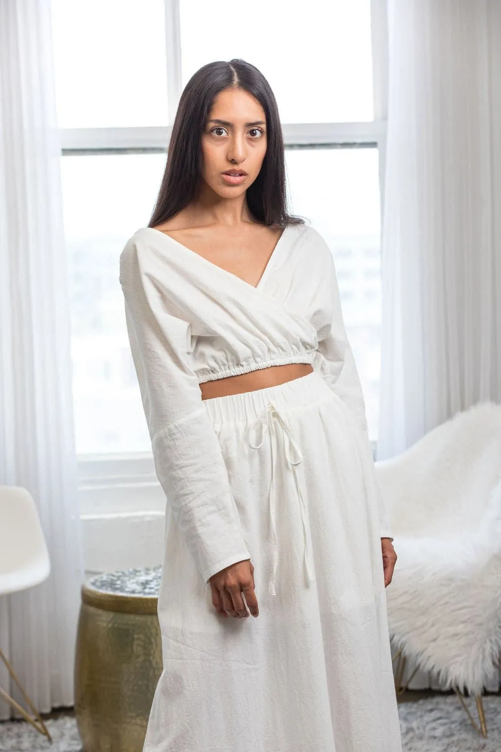 @AlyssaTay Maxi Skirt And Top - White