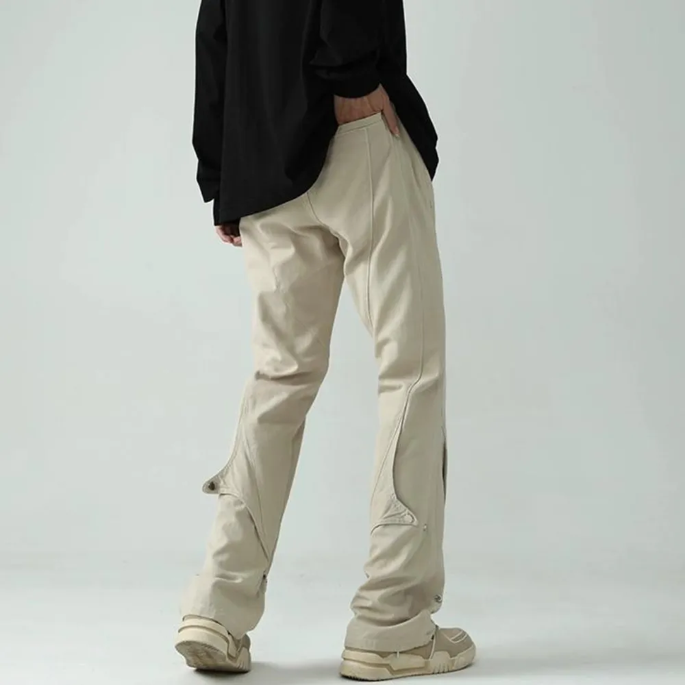 American Design Patchwork Button Cargo Pants