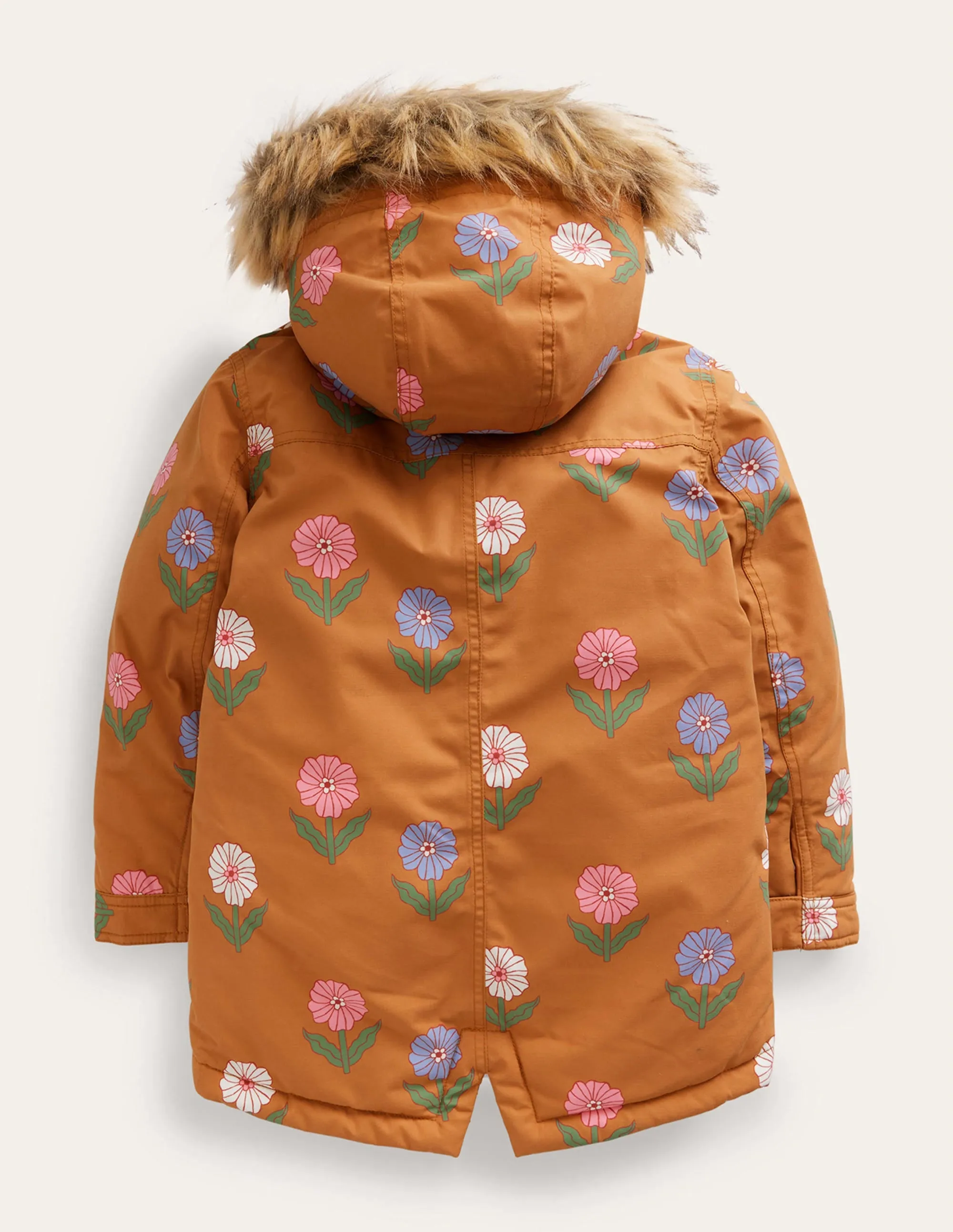 Authentic Waterproof Parka-Butterscotch Floral