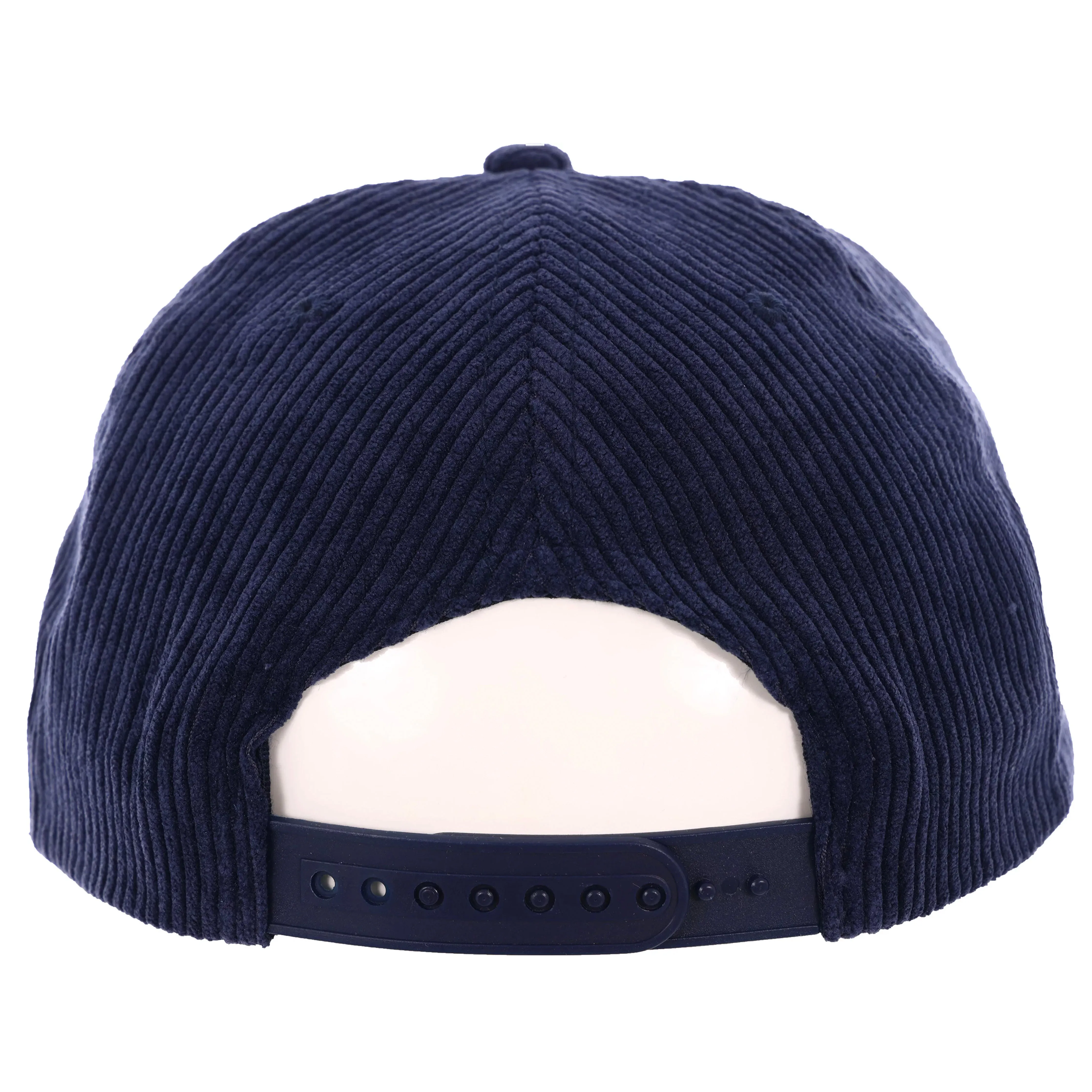 Baker Skateboards Arch Peacoat 5 Panel Cord Snapback Cap - Blue/Copper