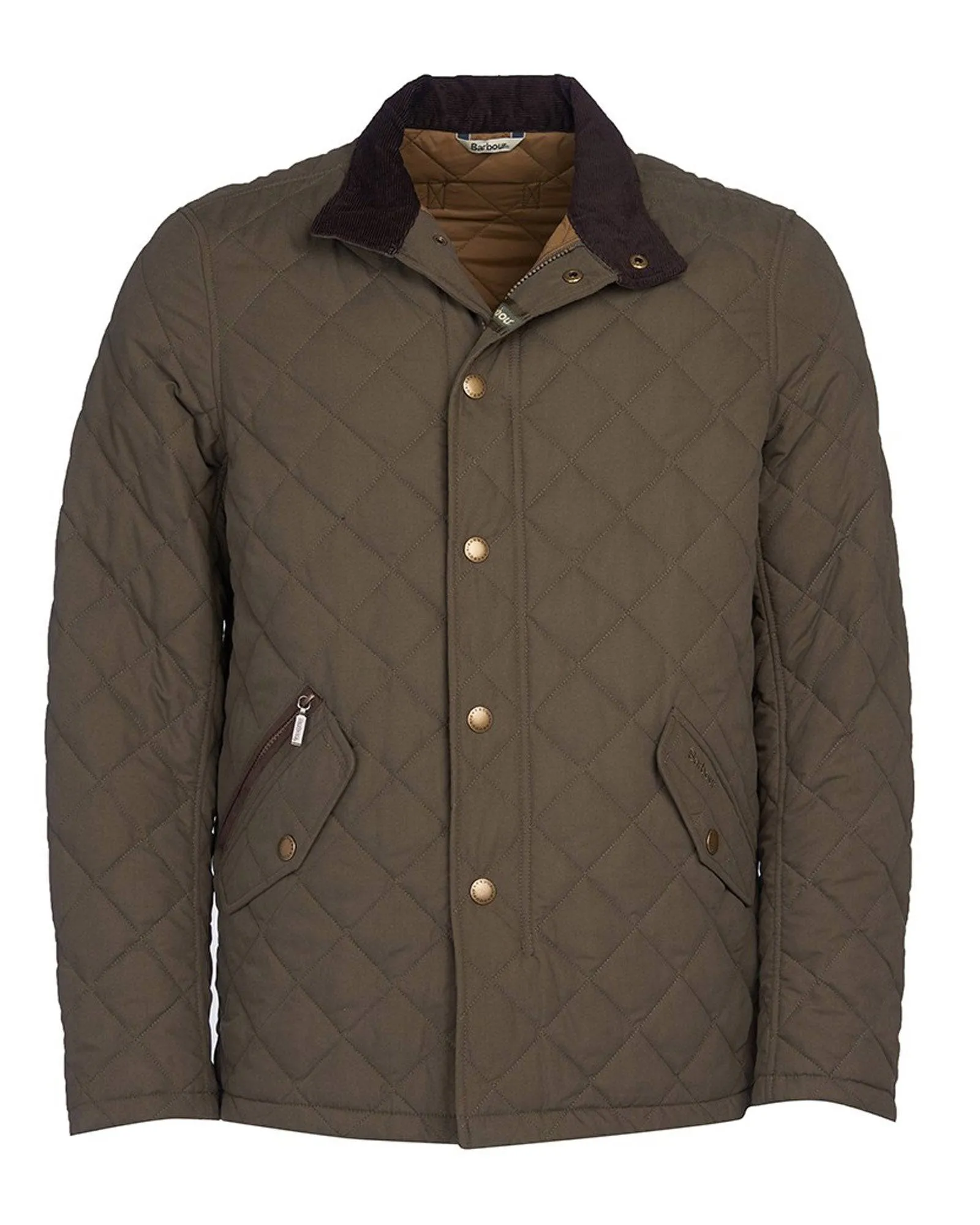 Barbour Shoveler Quilted Jacket In Army Green