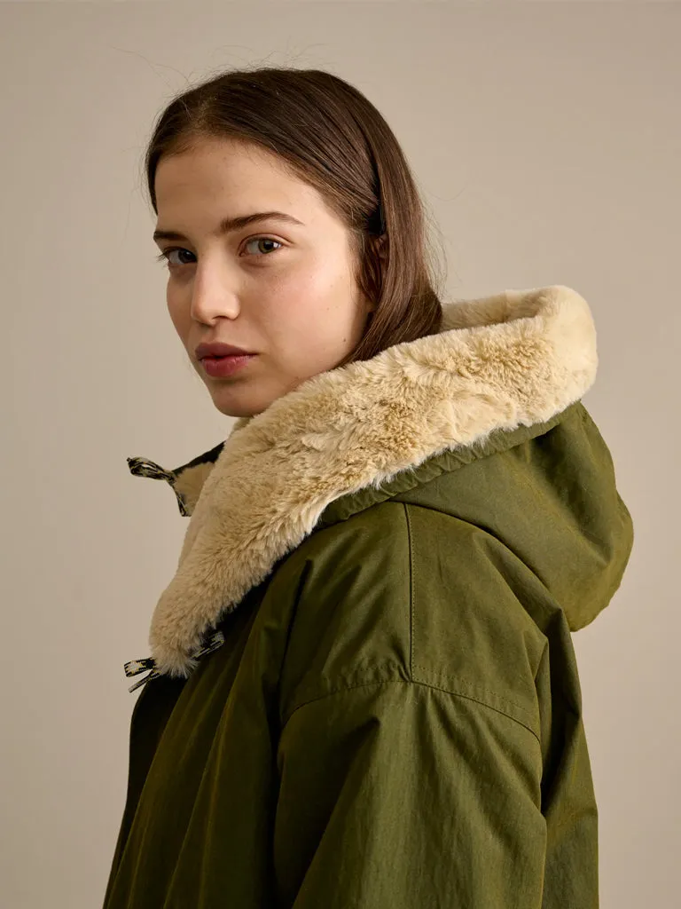 Bellerose Laos Classic Coat in Olive