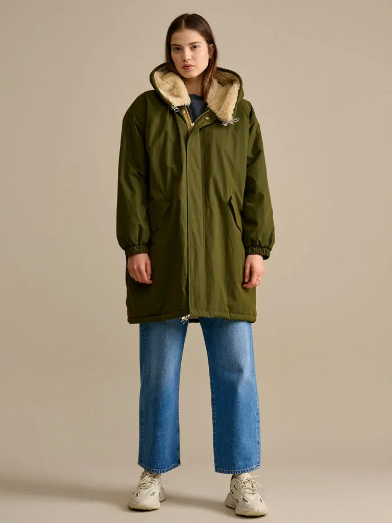 Bellerose Laos Classic Coat in Olive