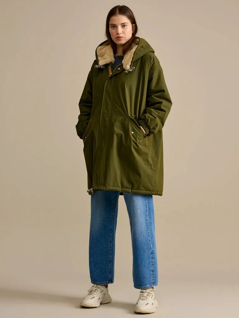 Bellerose Laos Classic Coat in Olive