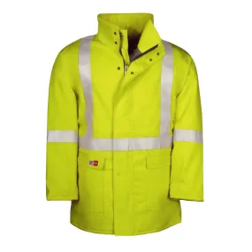 Big Bill® Flame Resistant High Visibility Zipper Winter Parka - Detachable Hood - M308TY7