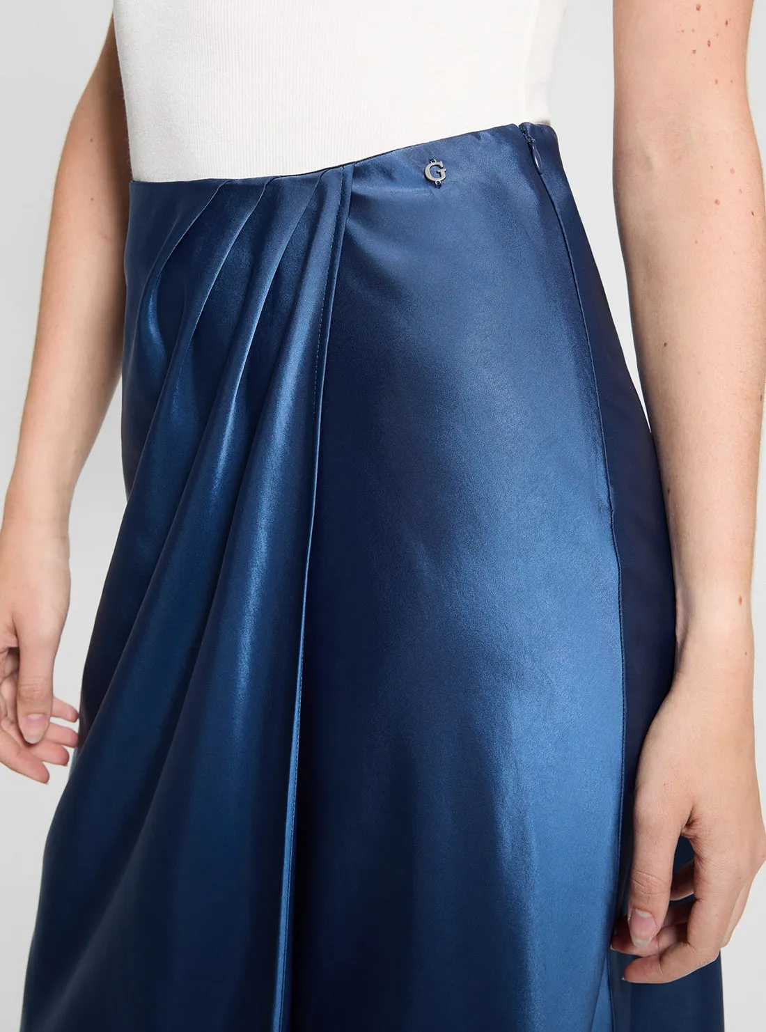 Blue Anastasia Maxi Skirt