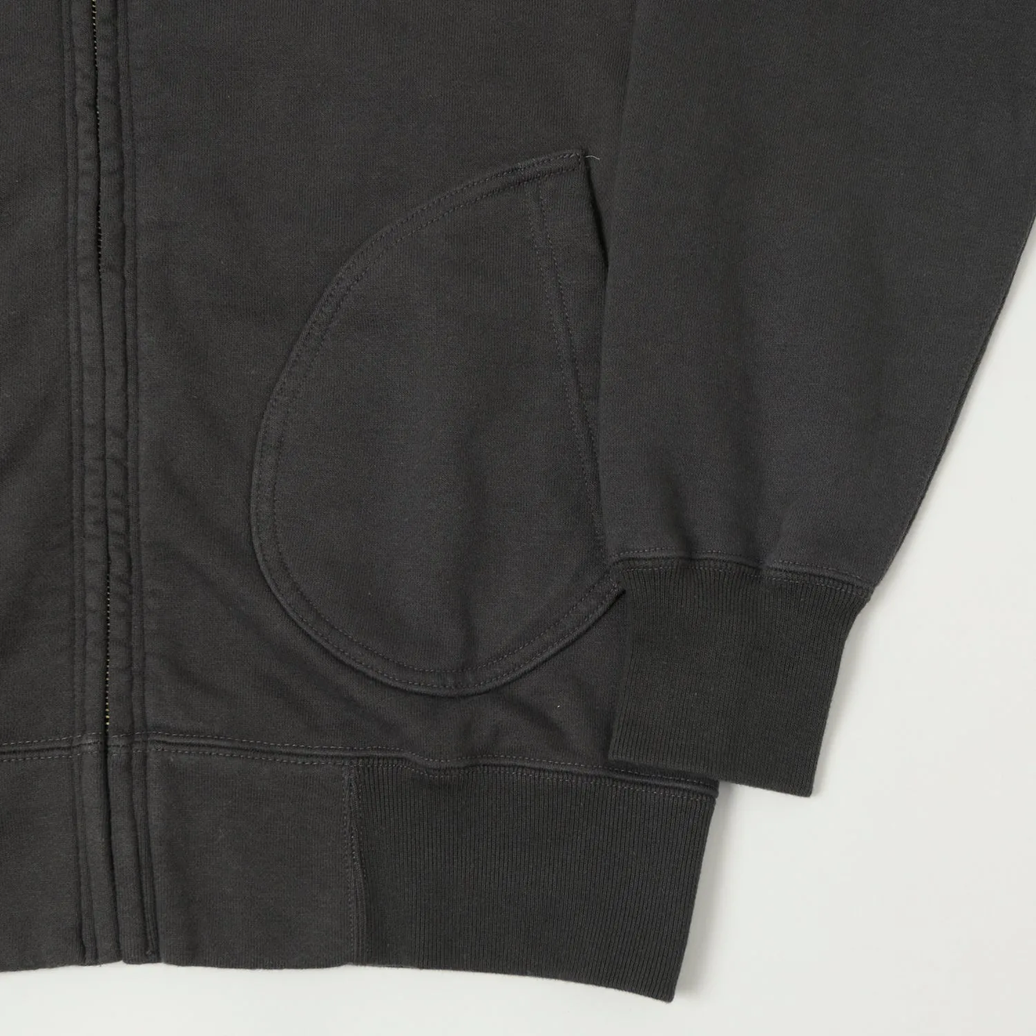 Buzz Rickson's Full Zip Sweat Parka - Black