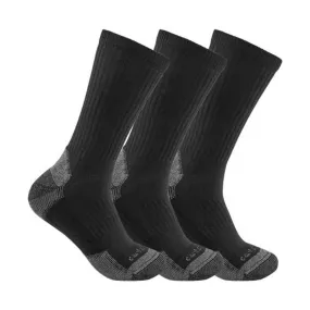 Carhartt Men's Crew Sock 3-Pack - Black