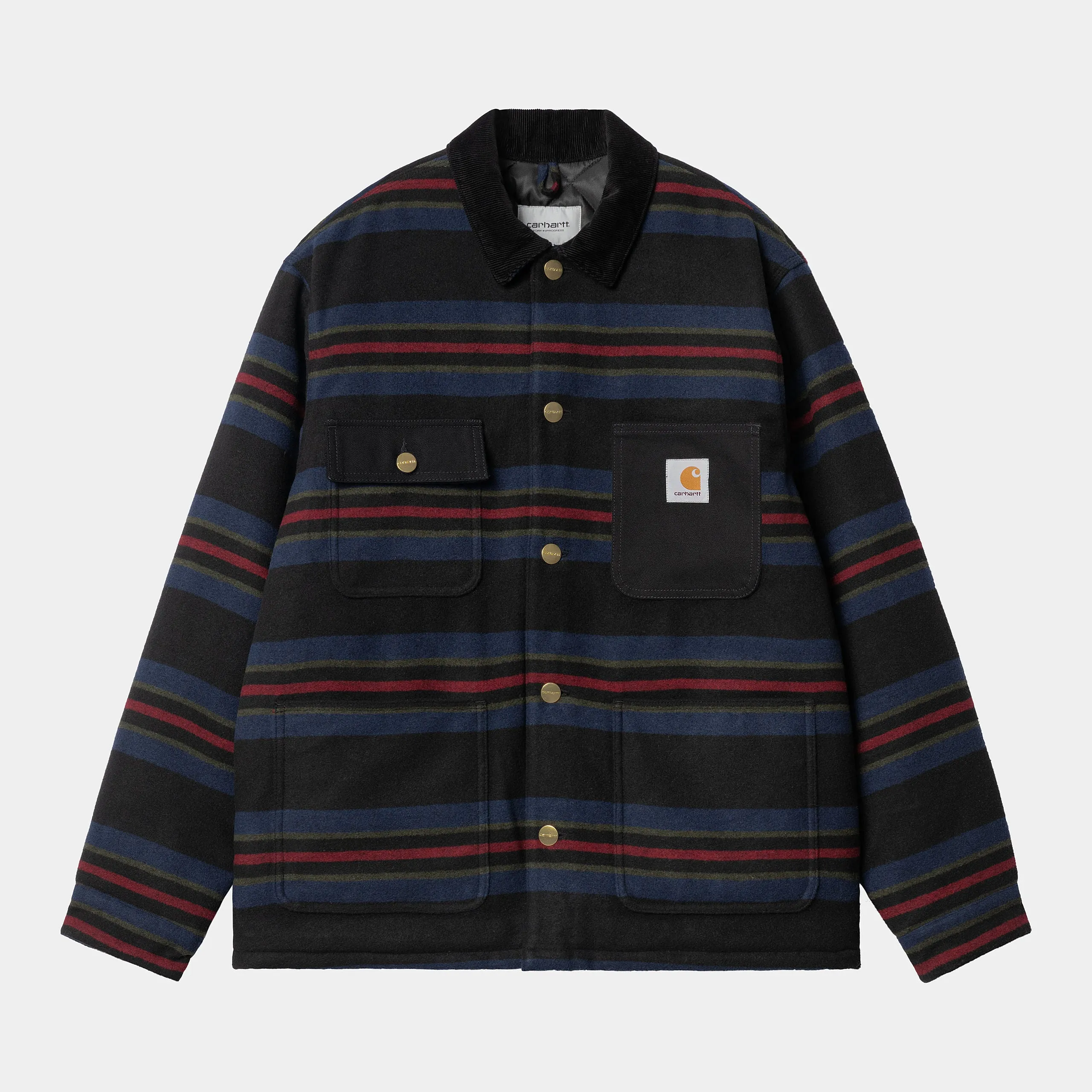 Carhartt WIP Mens Oregon Jacket - Black (Starco Stripe)