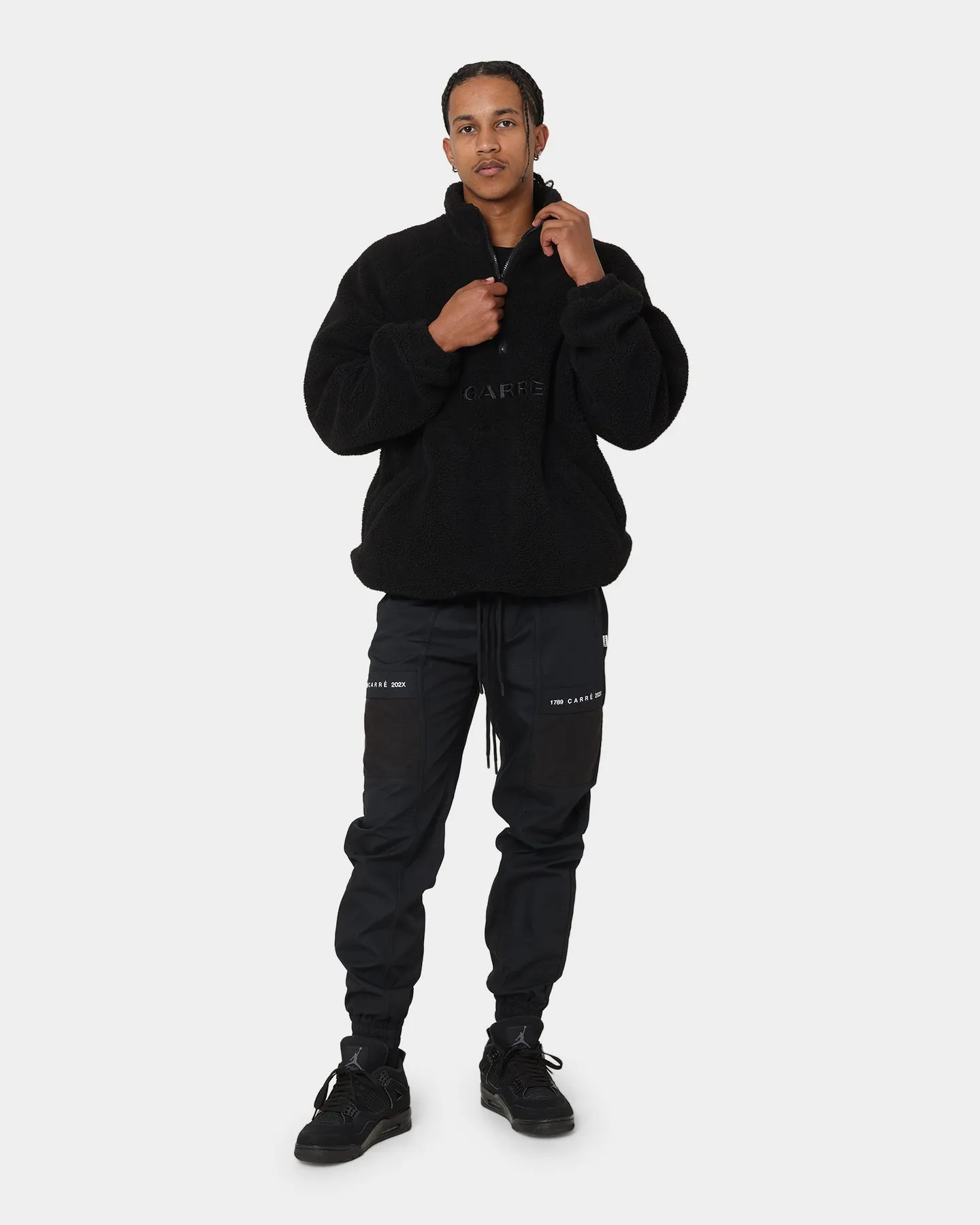 Carré Motion Fleece 3/4 Zip Jacket Black