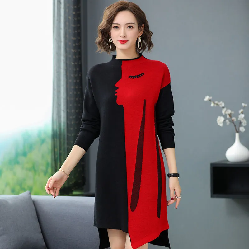 casual sexy women Dress female party Dress sweater