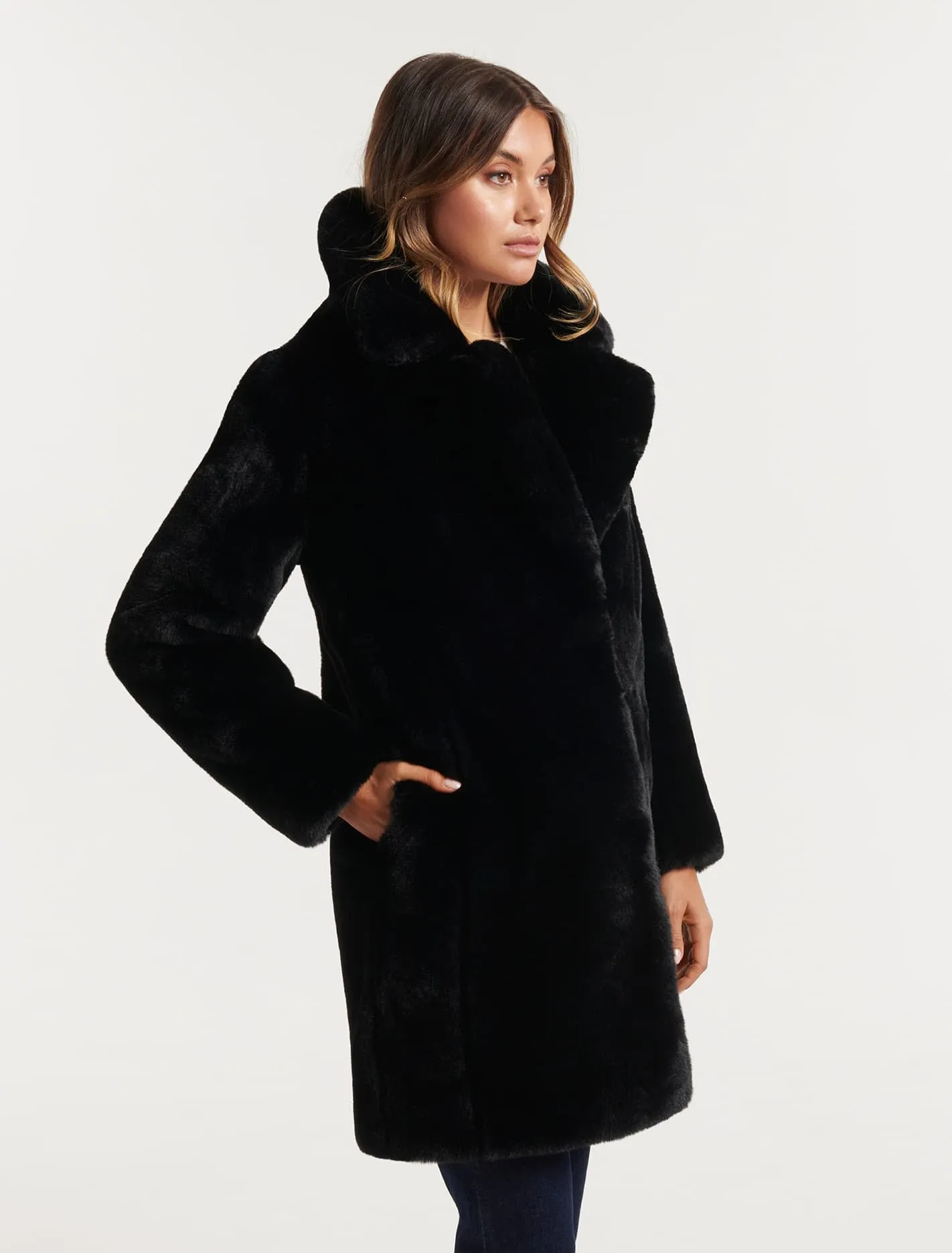 Cayte Faux Fur Coat