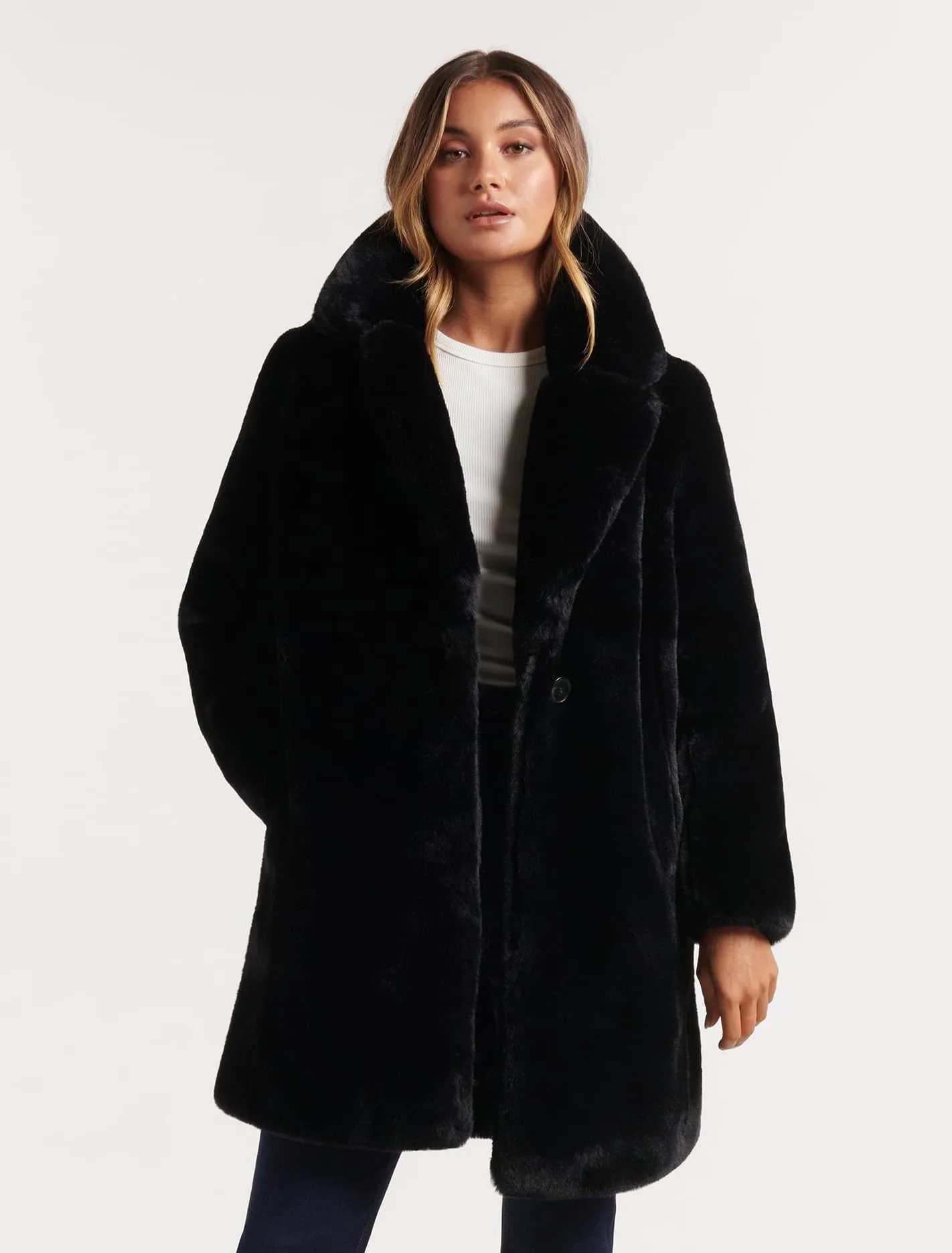 Cayte Faux Fur Coat