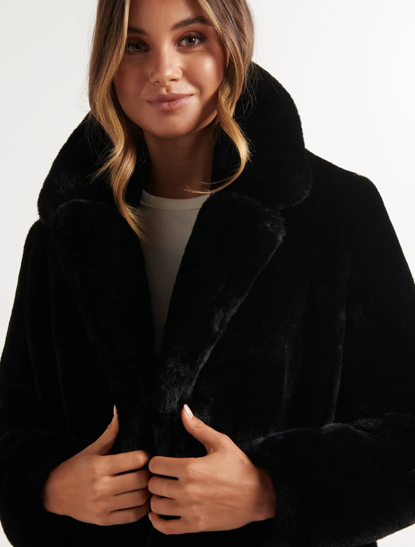 Cayte Faux Fur Coat