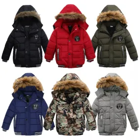 Children's Winter Coat Faux Fur Lined Hood