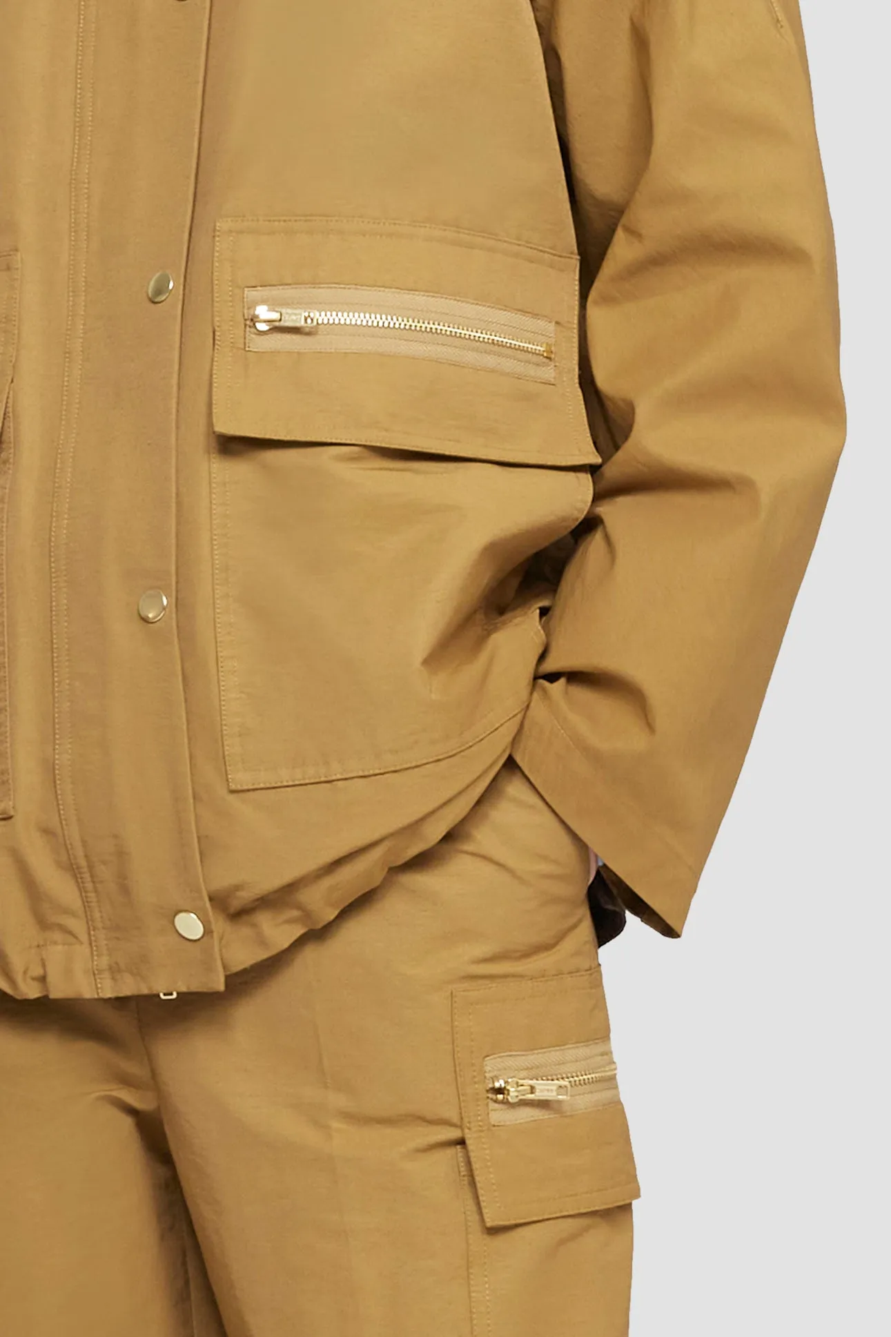 Cotton Nylon Faille Parka