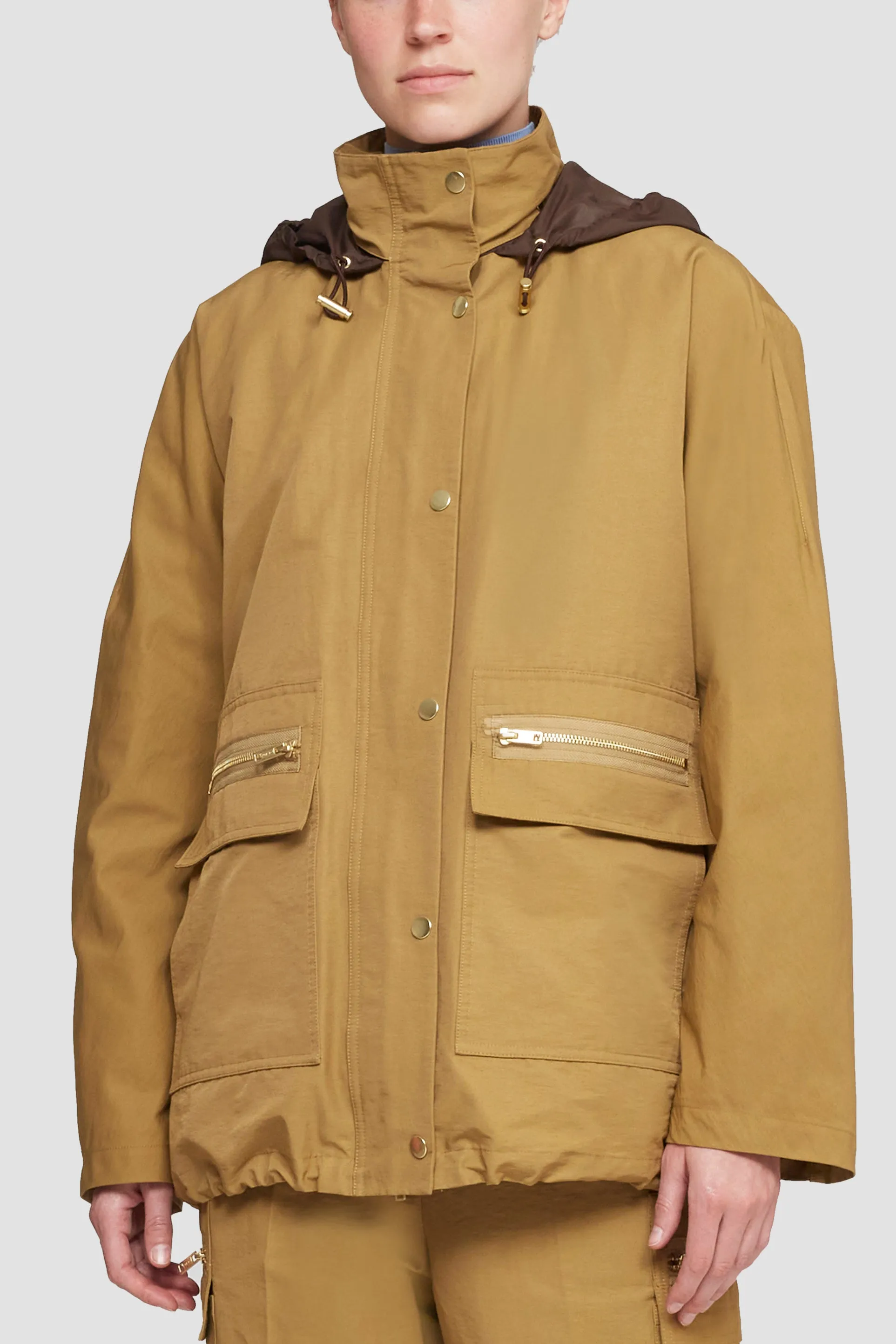 Cotton Nylon Faille Parka