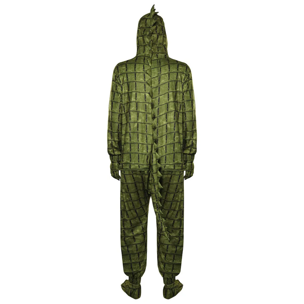 Crocodile Cosplay Costume Jumpsuit Sleepwear Pajamas Outfits Halloween Carnival Suit Lyle