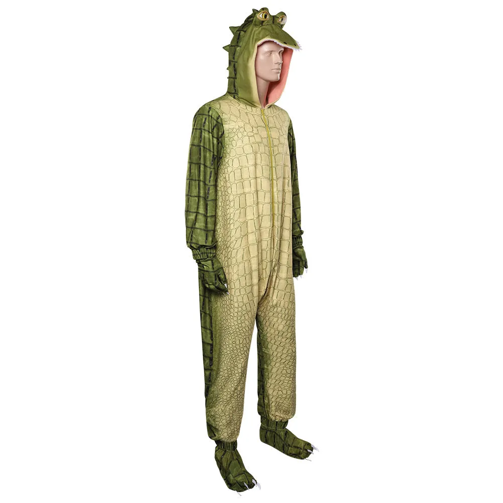 Crocodile Cosplay Costume Jumpsuit Sleepwear Pajamas Outfits Halloween Carnival Suit Lyle