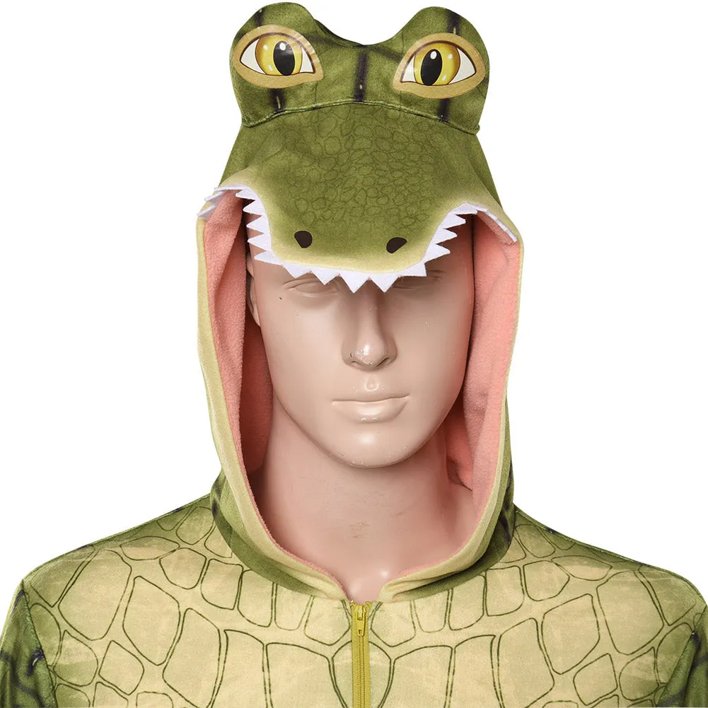 Crocodile Cosplay Costume Jumpsuit Sleepwear Pajamas Outfits Halloween Carnival Suit Lyle