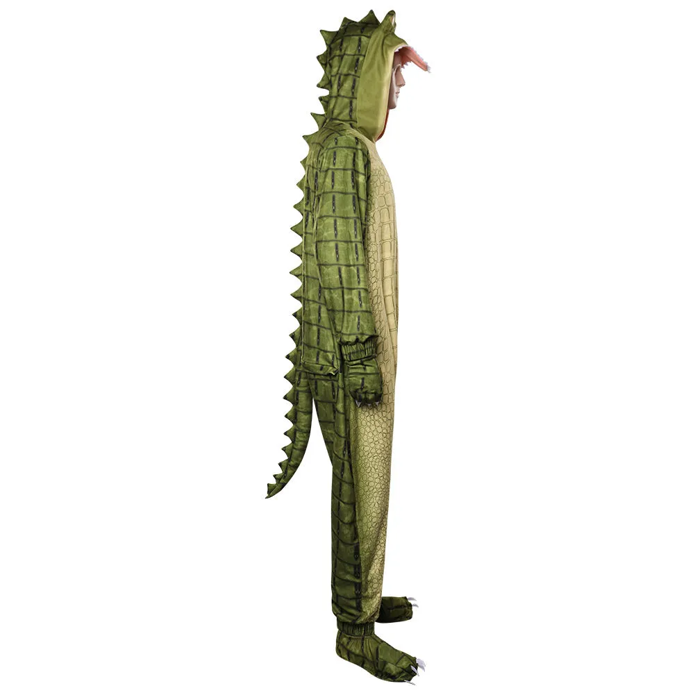 Crocodile Cosplay Costume Jumpsuit Sleepwear Pajamas Outfits Halloween Carnival Suit Lyle