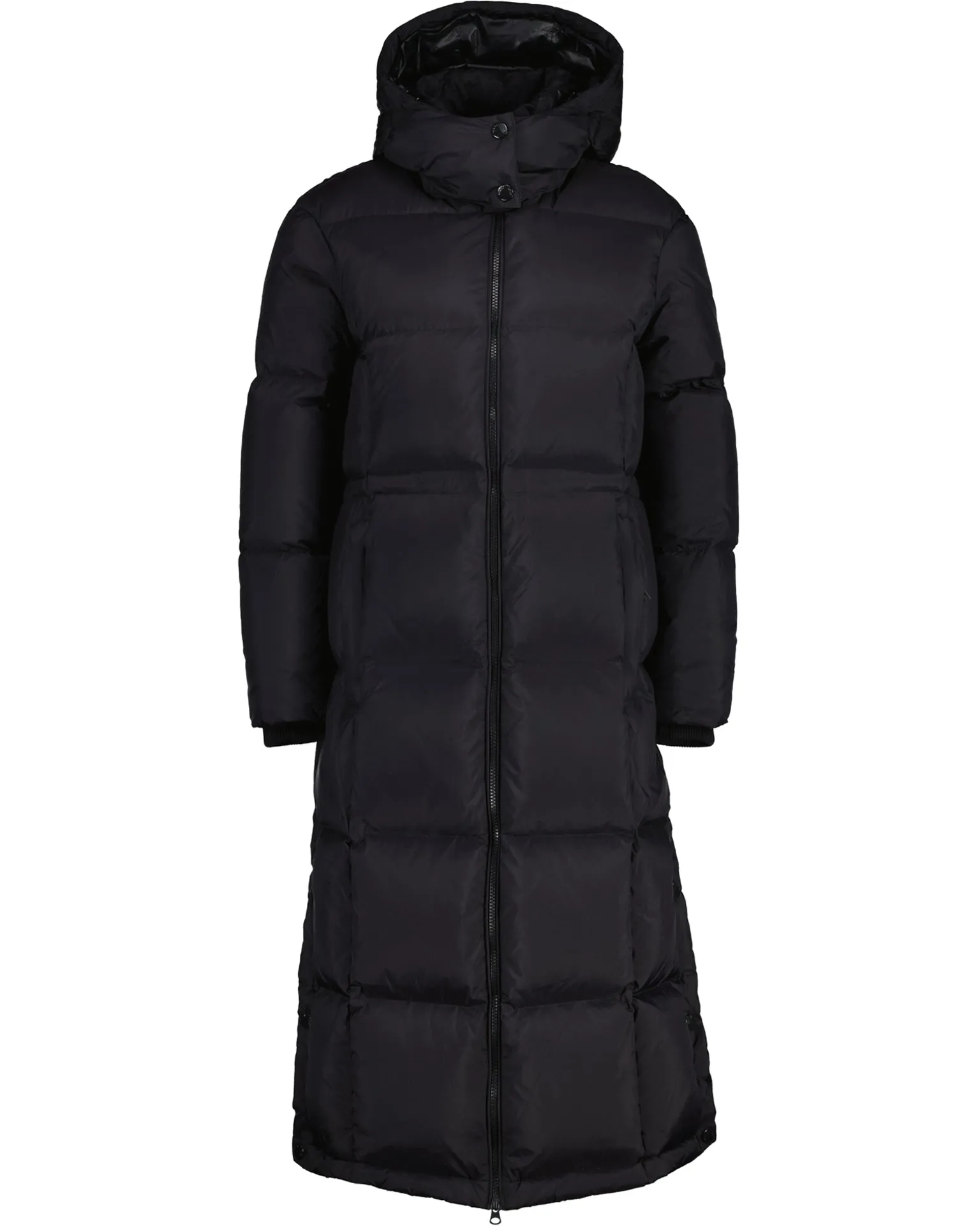 D2. Full Length Down Coat - Ebony Black