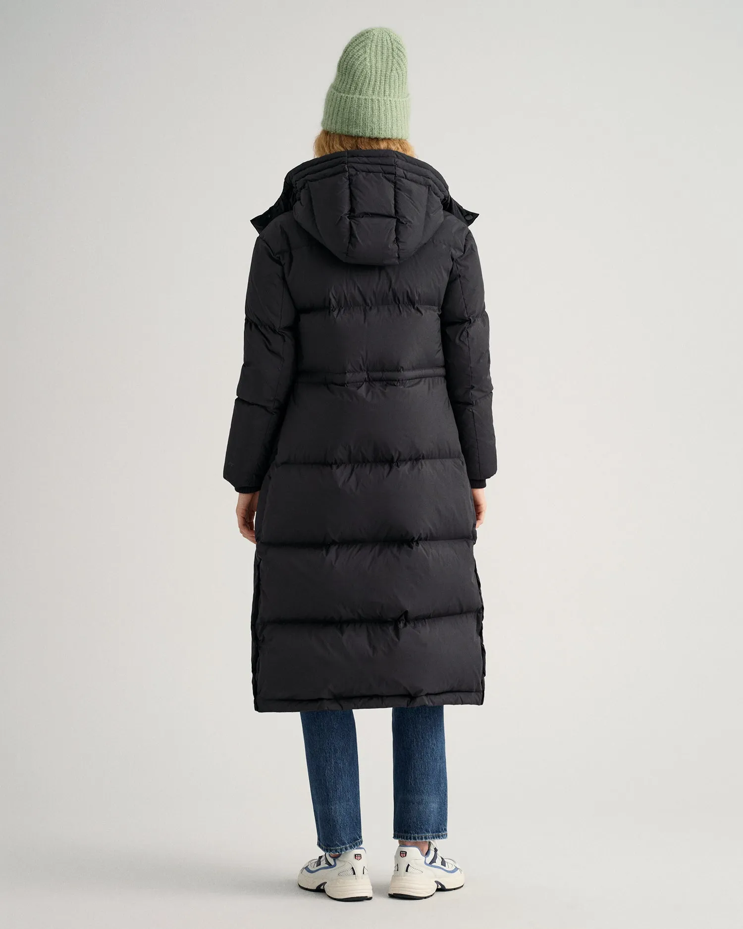 D2. Full Length Down Coat - Ebony Black