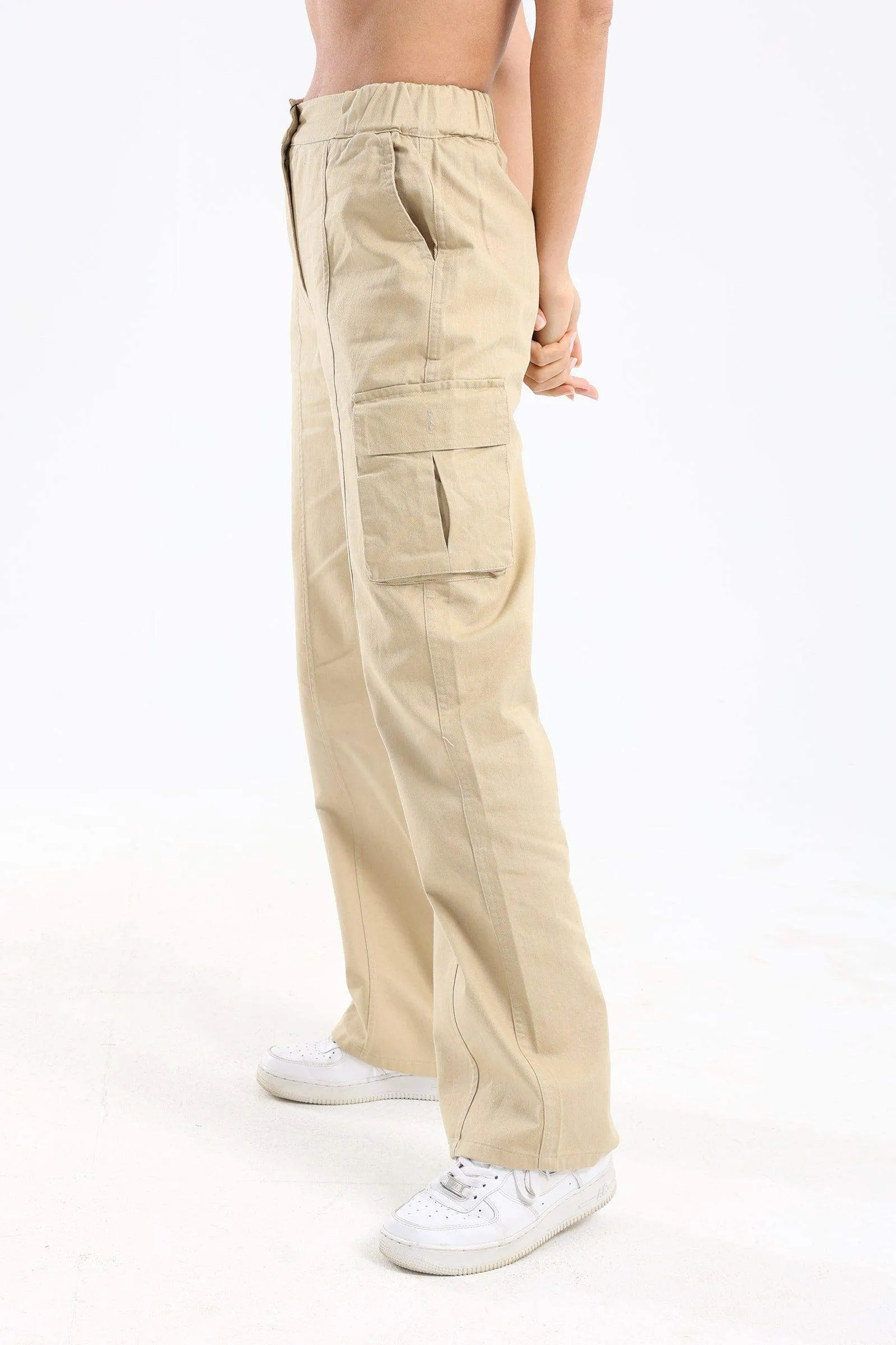 Denim Cargo Pants