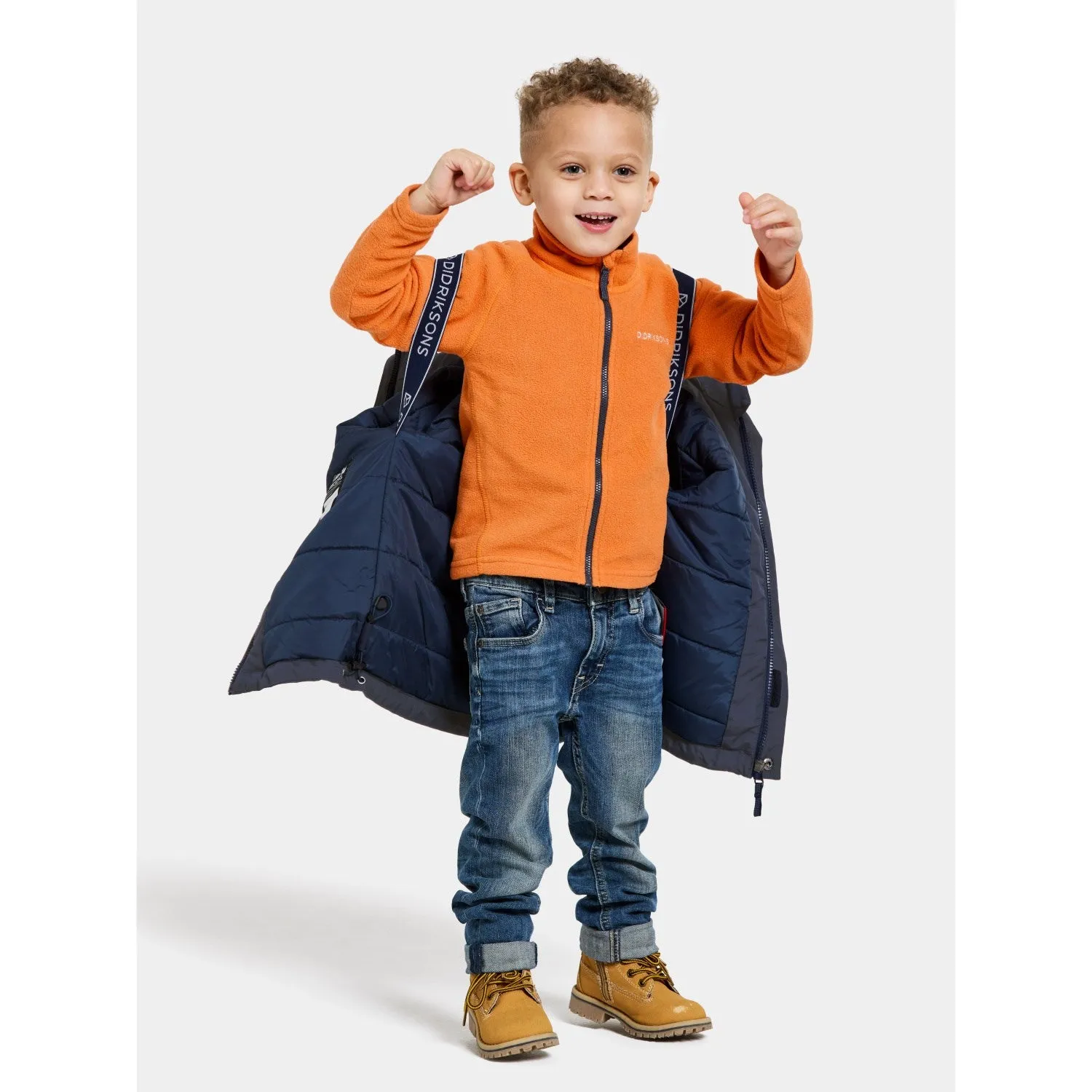 Didriksons Navy Bjärven Kids Parka 3