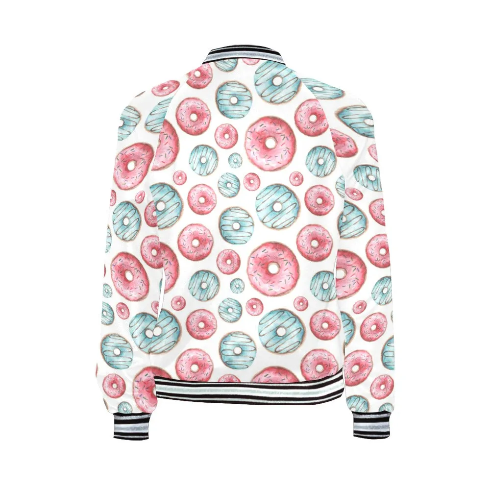 Donuts Bomber Jacket for Women