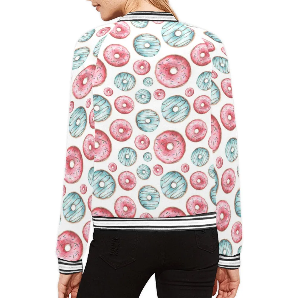 Donuts Bomber Jacket for Women