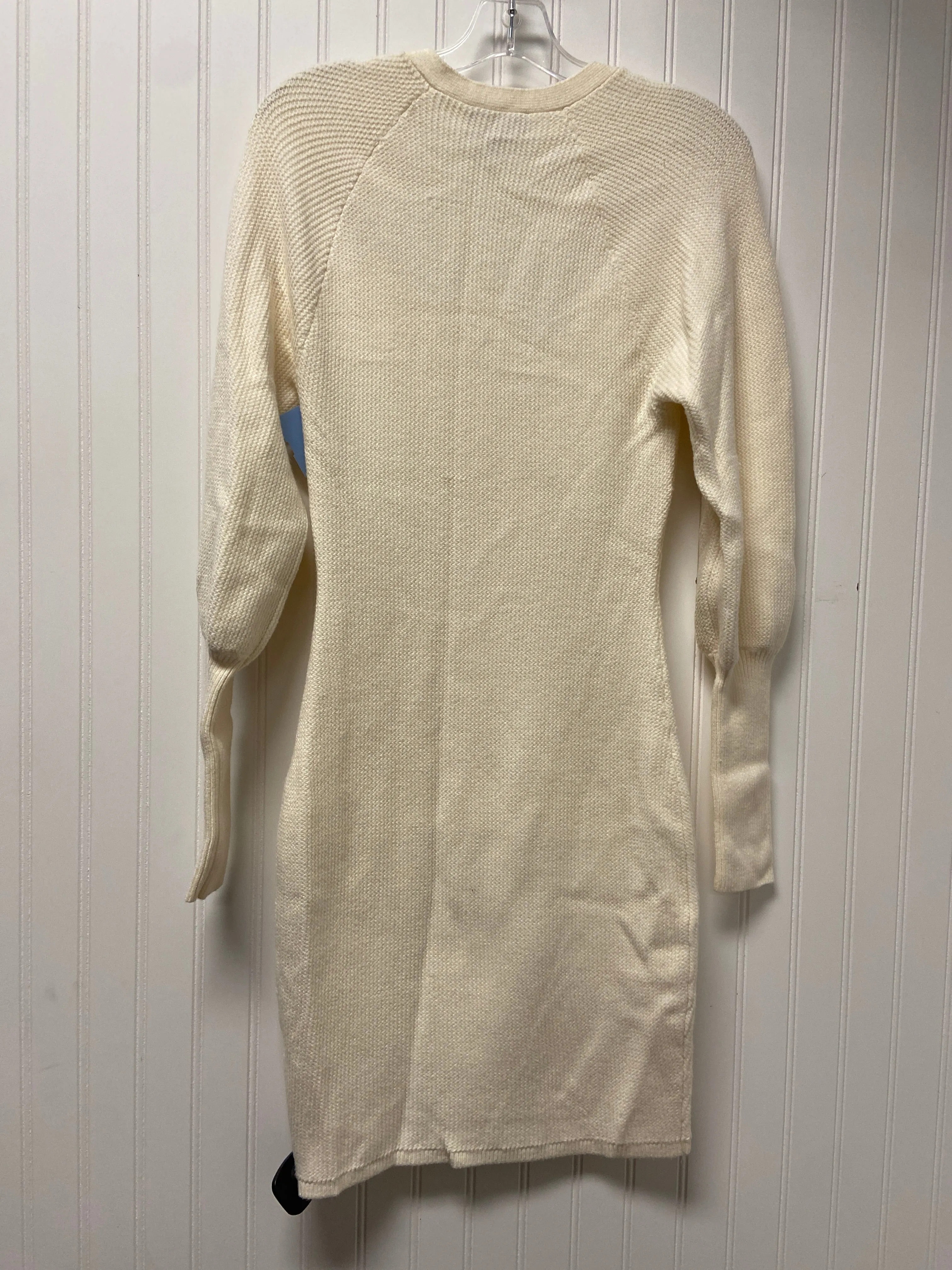 Dress Sweater By Express In Cream, Size: S