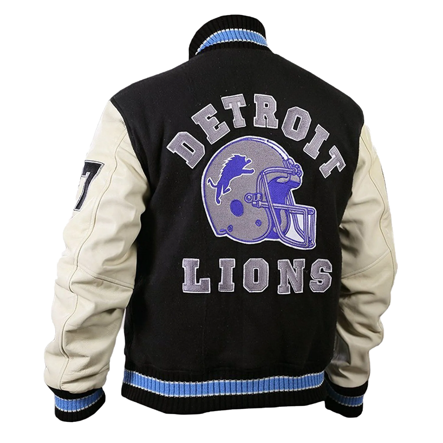 Eddie Murphy's Iconic Detroit Lions Varsity Jacket | Premium Leather Style