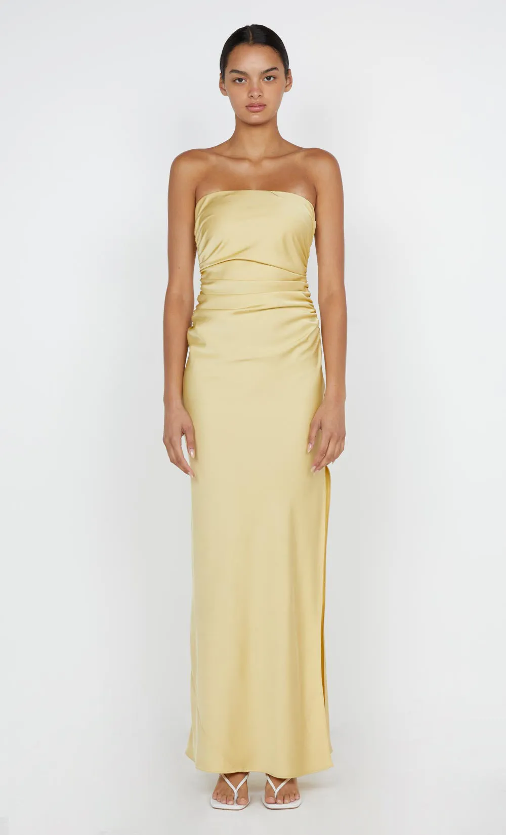 ETERNITY STRAPLESS MAXI DRESS - CITRUS