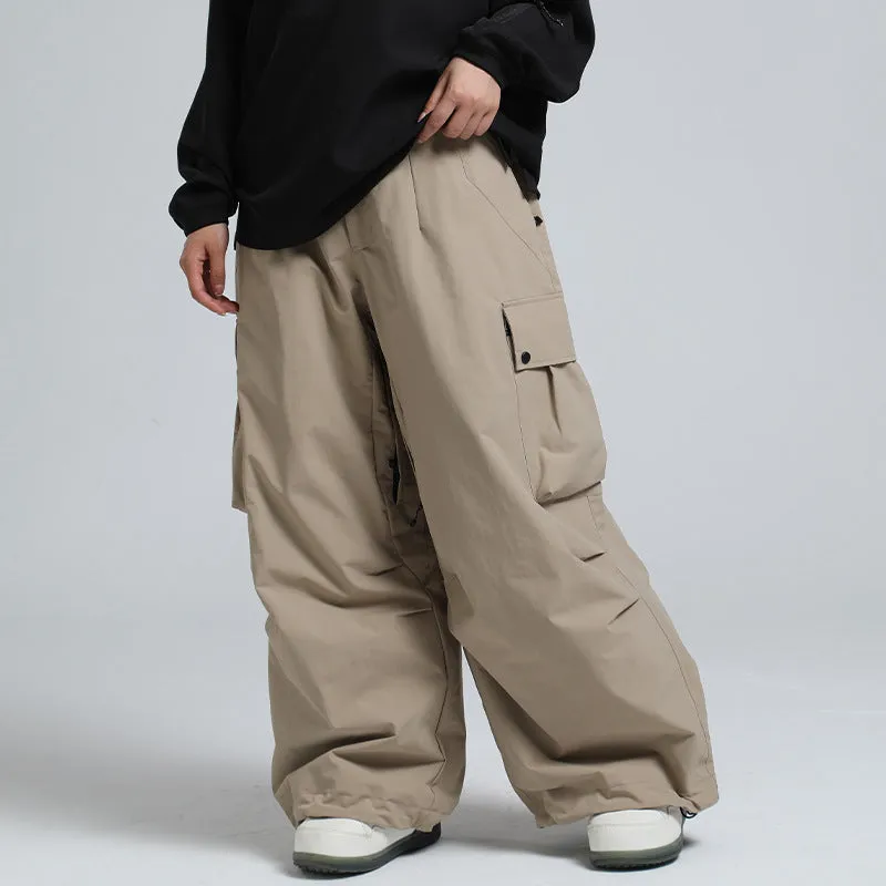 Fashion Cargo Baggy Snowboard Pants Waist Support Trousers for Winter