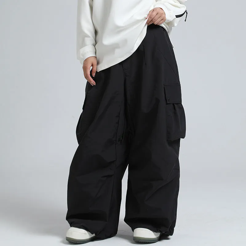 Fashion Cargo Baggy Snowboard Pants Waist Support Trousers for Winter