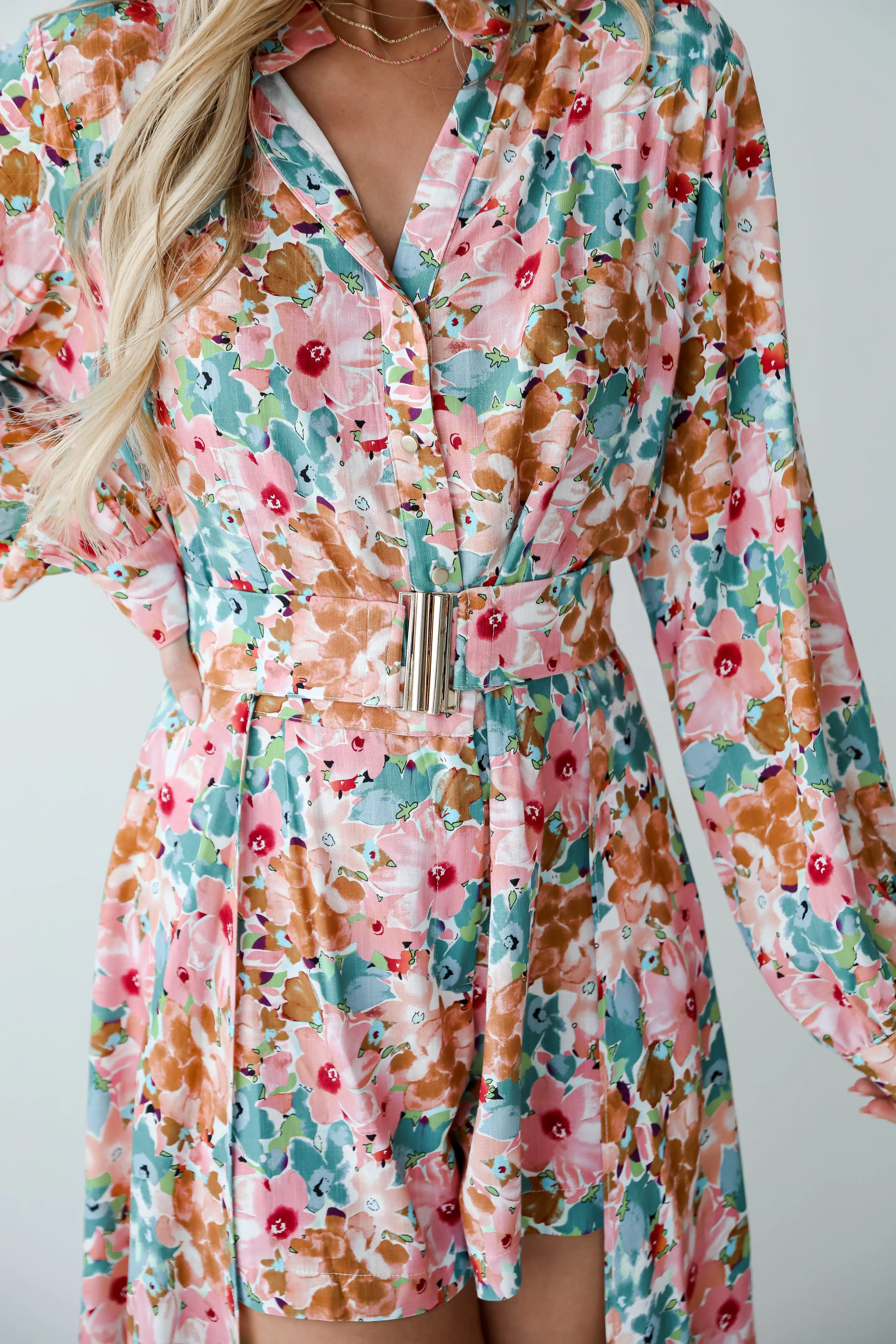 FINAL SALE - Most Beautiful Day Pink Floral Maxi Dress Romper