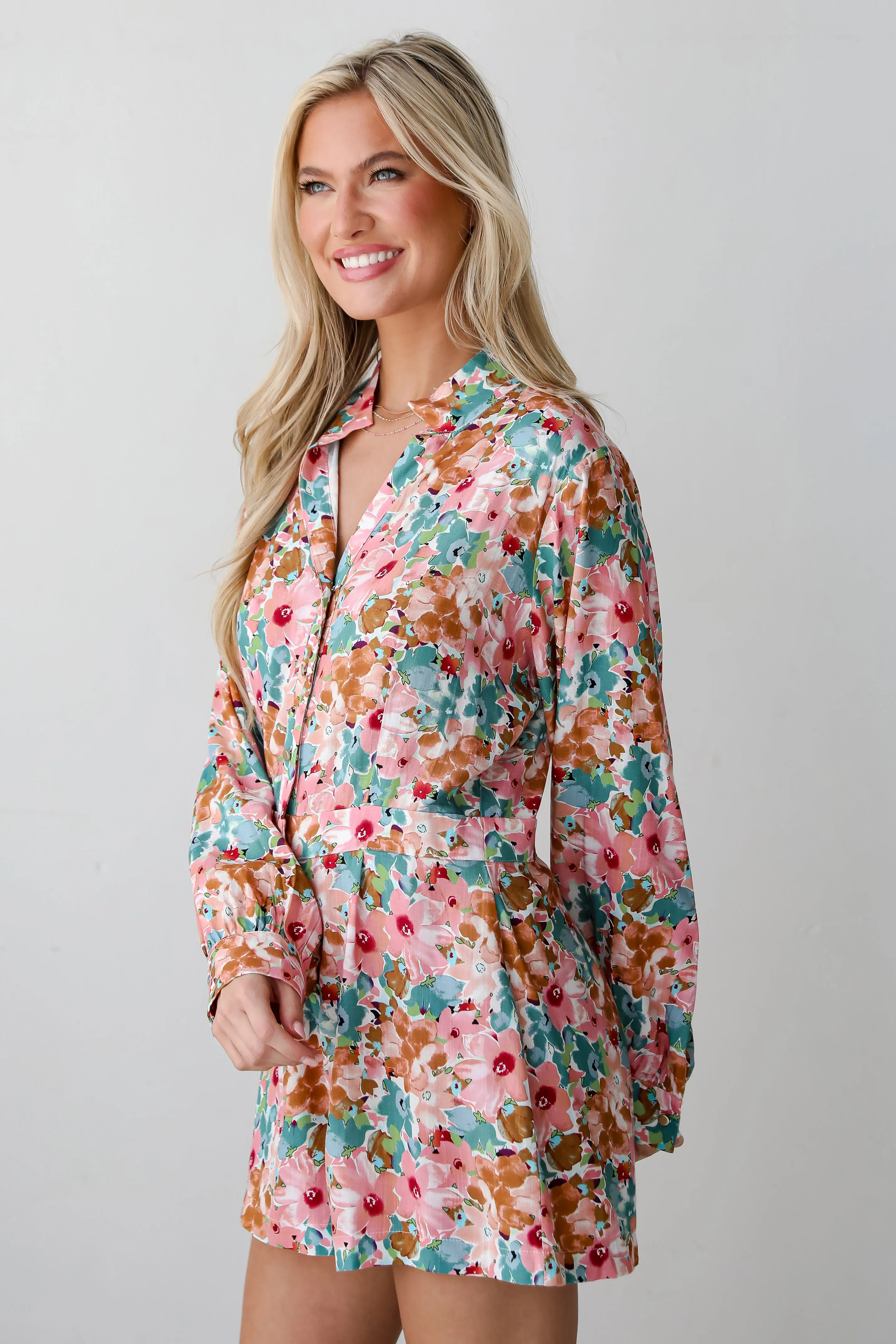 FINAL SALE - Most Beautiful Day Pink Floral Maxi Dress Romper