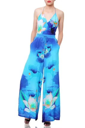 Floral Print Long Jumpsuit