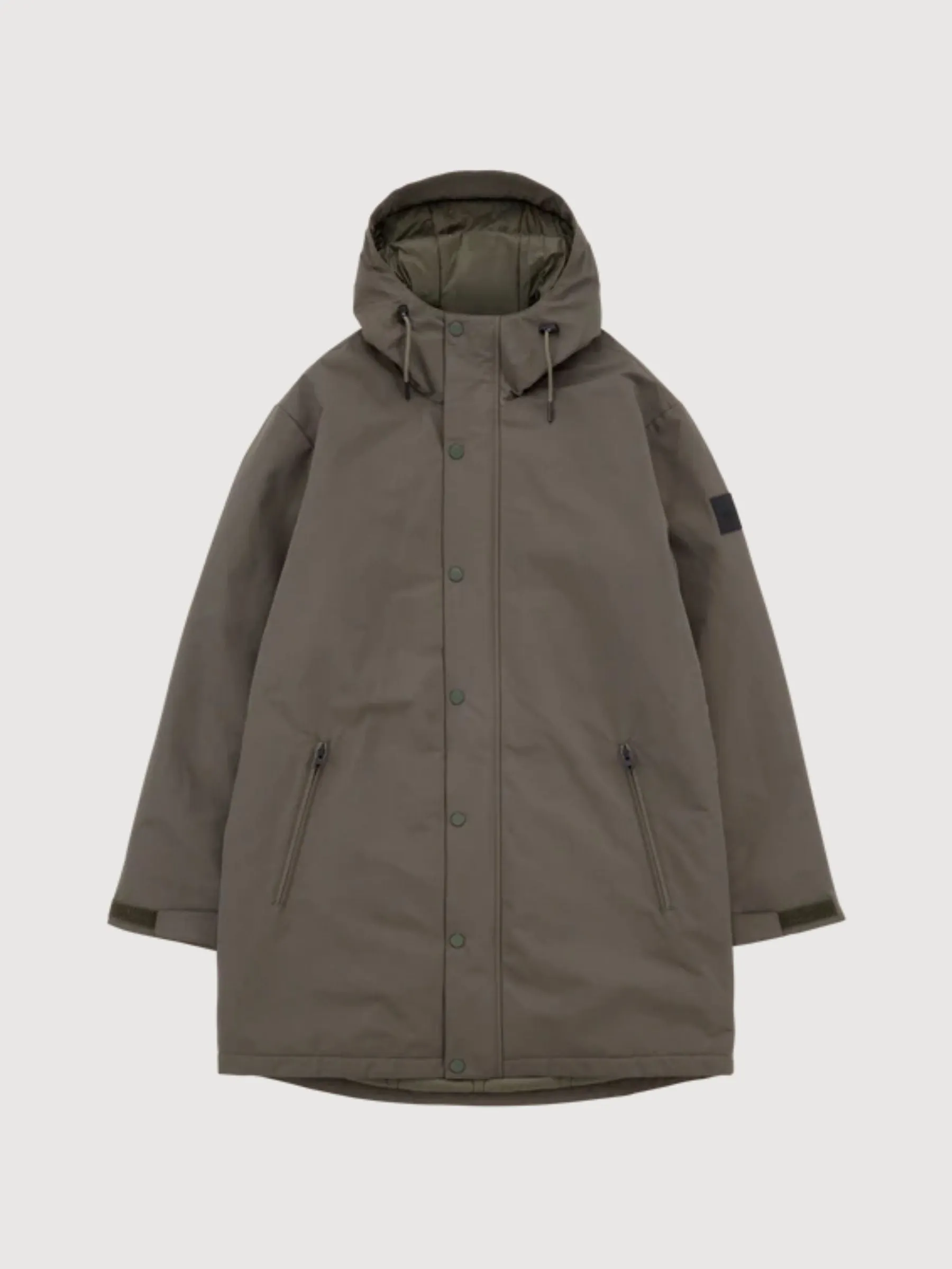 Glacier Dusty Olive Man Parka | Makia