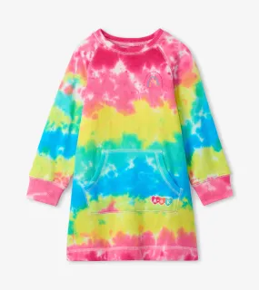 Hatley Sweater Dress - Rainbow Tie Dye