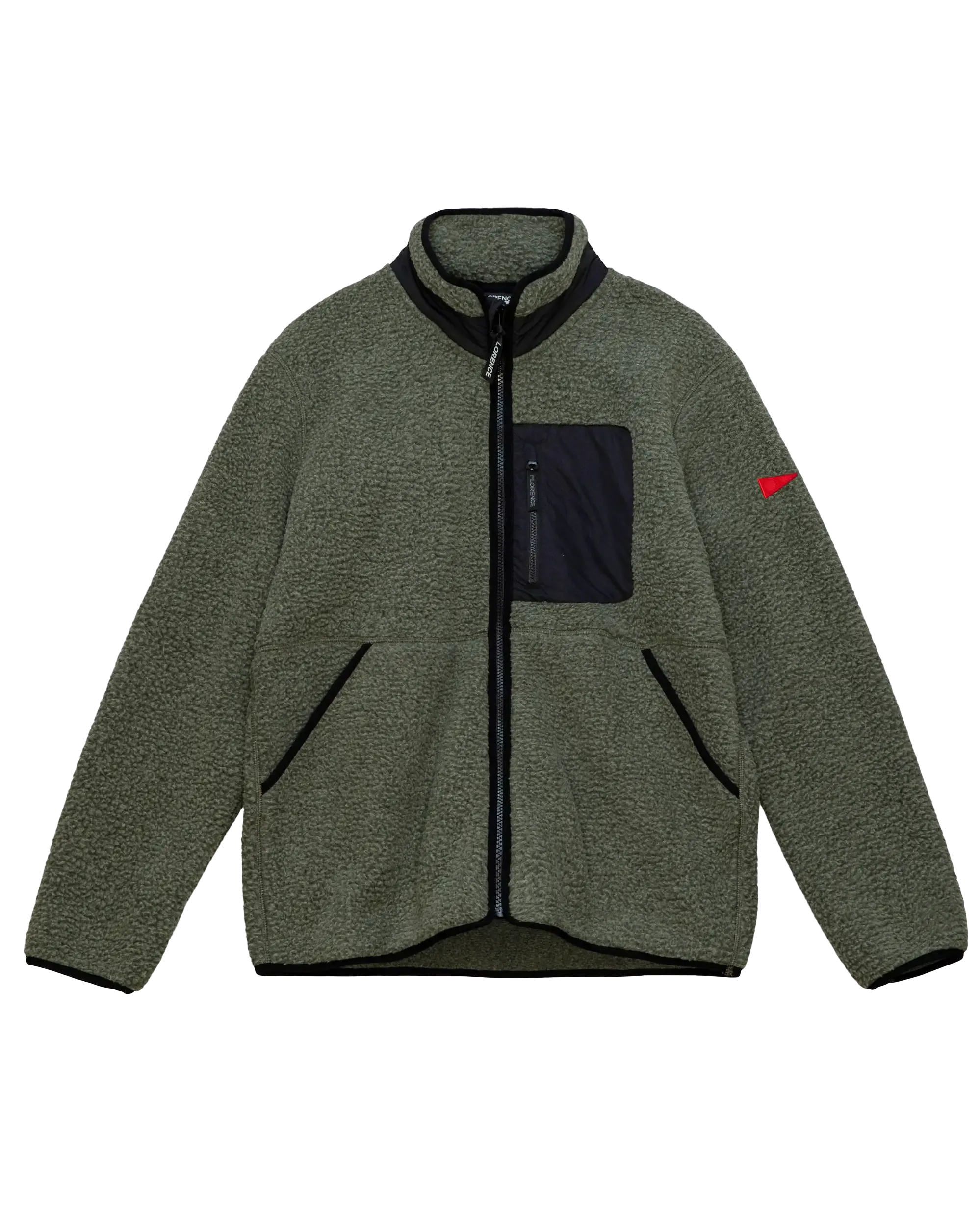 High Pile Utility Fleece Jacket in Thyme