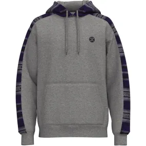 Hooey Men's Grey and Navy Aztec Canyon Hoodie