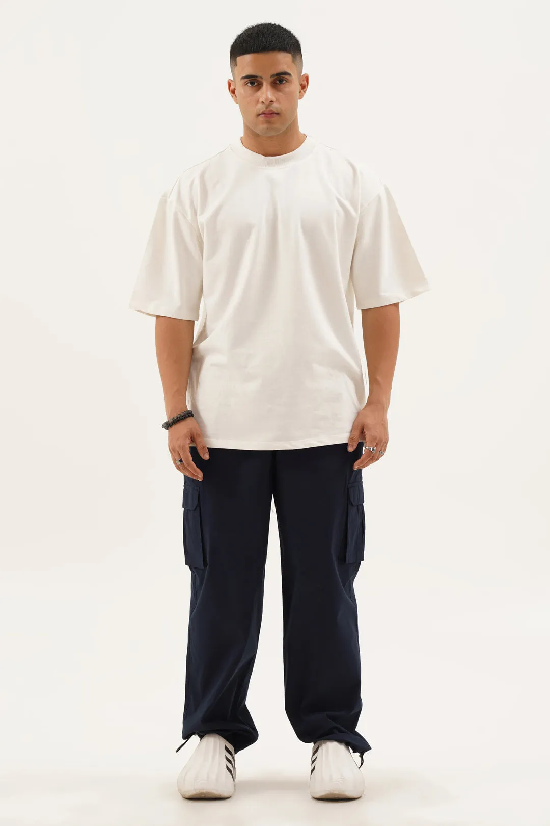 Indigo Cargo Parachute Pants