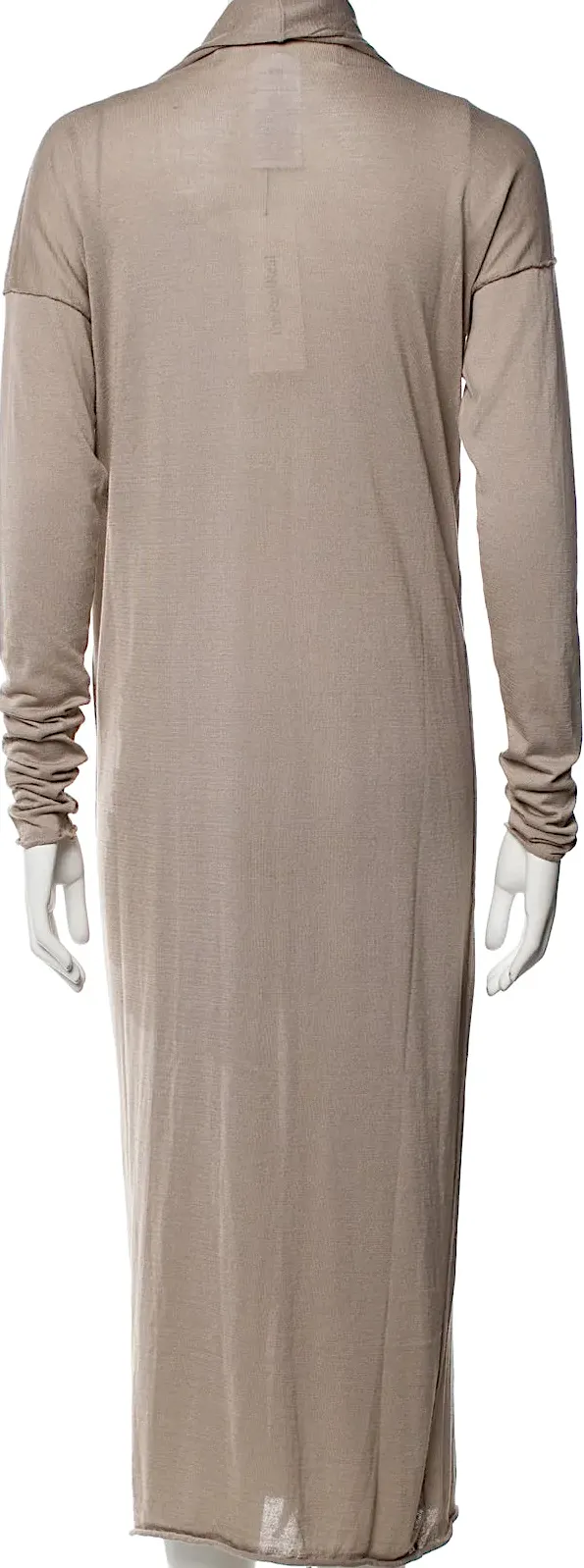 Isabel Benenato Italy. NEW W/TAGS Beige Plunge Neckline Sweater Dress