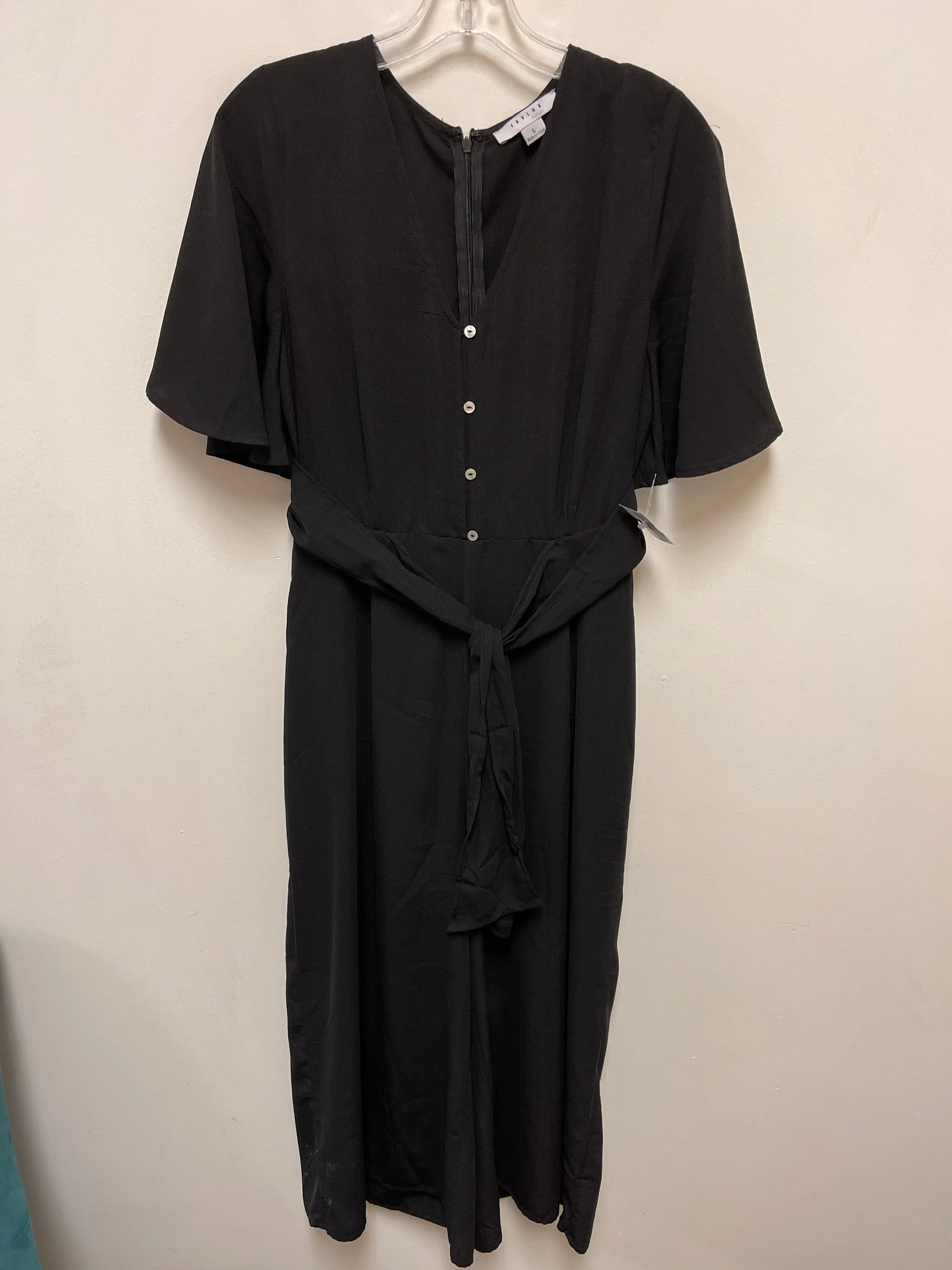 Jumpsuit By Favlux In Black, Size: L