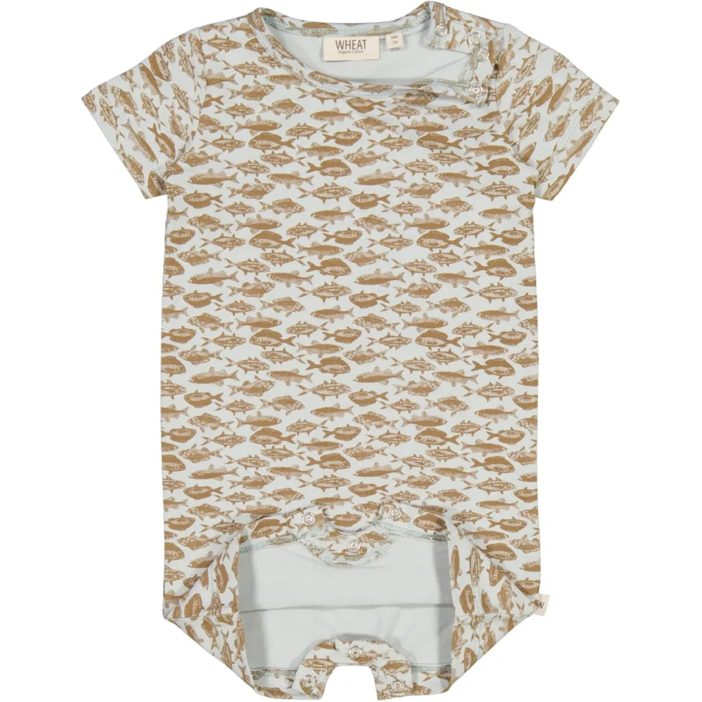 Jumpsuit SS - dusty dove fish