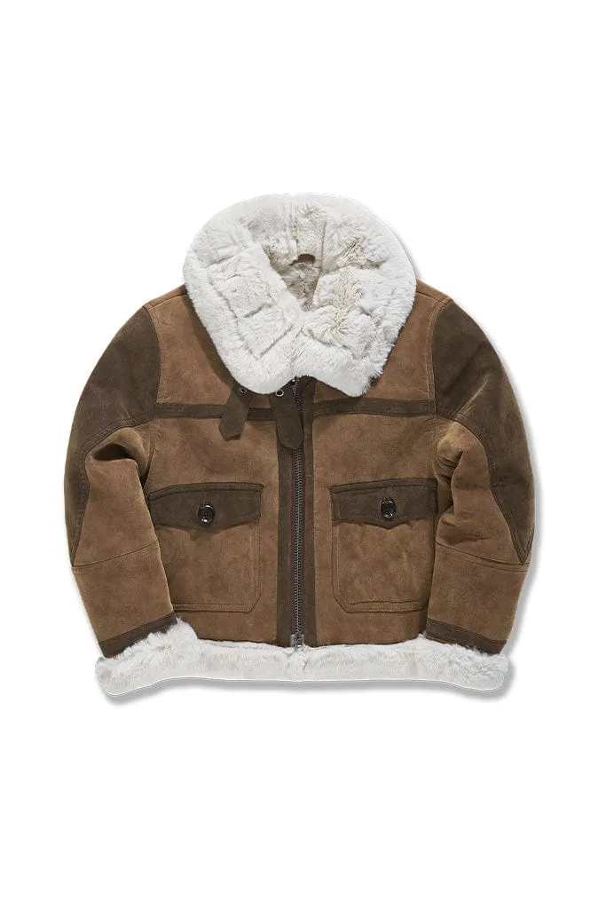 Kids Vienna Bomber Jacket (Brown)