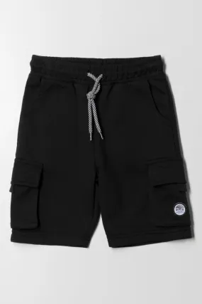 Knit Cargo Shorts Black